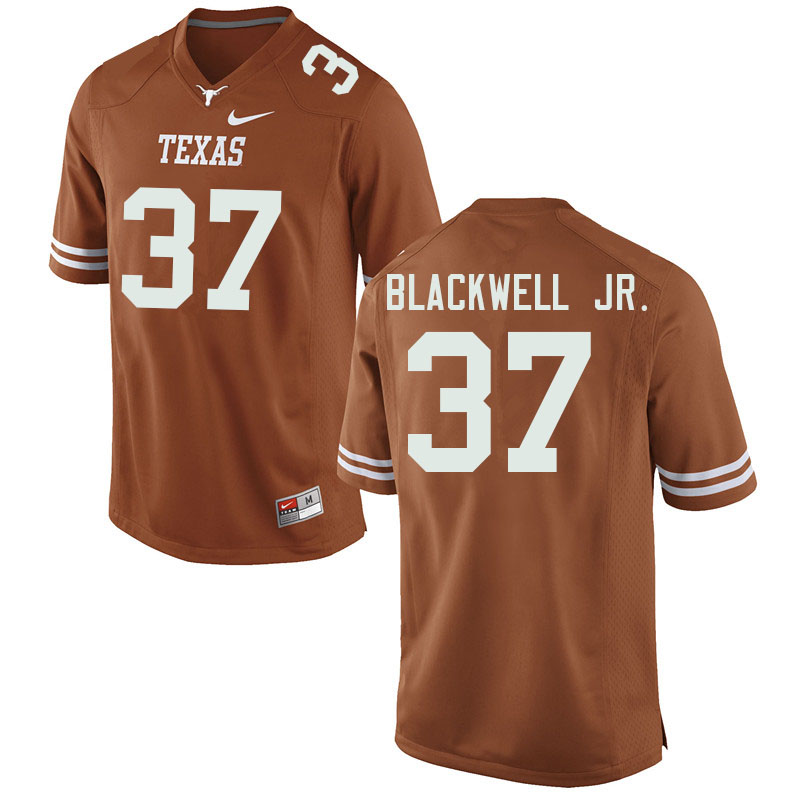 Men #37 Morice Blackwell Jr. Texas Longhorns College Football Jerseys Sale-Orange